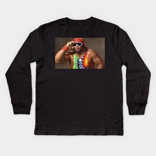 Macho Man Kids Long Sleeve T-Shirt